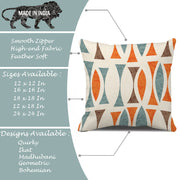 Soft Touch Luxurious Printed Cotton Canvas Cushion Cover Set of 5